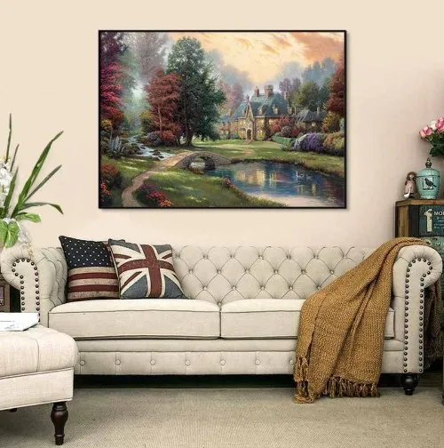 Tổng hợp những mẫu tranh sơn dầu phong cảnh treo tường đẹp