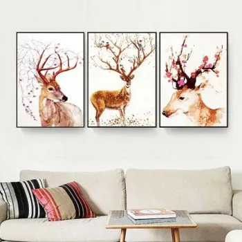 Ý nghĩa tranh hươu nai trong phong thủy - Bạn nên biết