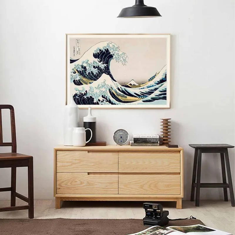 Tranh canvas sóng lừng ngoài khơi Kanagawa