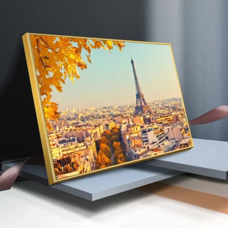 Tranh phong cảnh tháp Eiffel nhìn từ xa