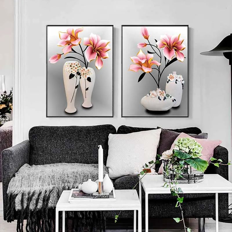 Tranh tĩnh vật bình hoa