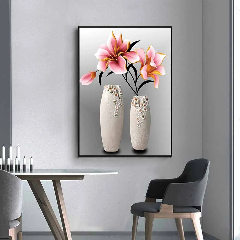 Tranh tĩnh vật bình hoa