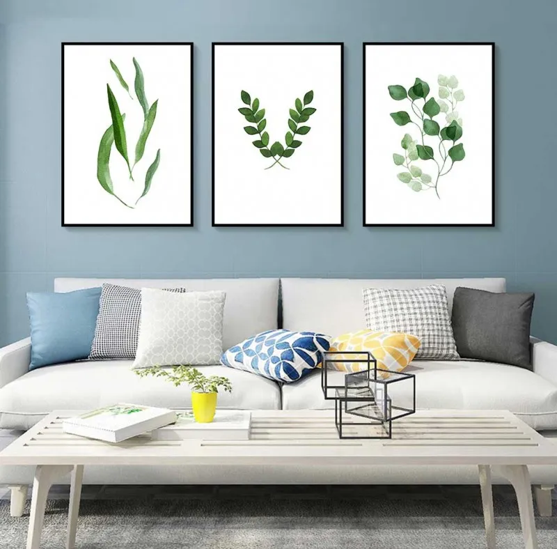 Tranh lá cây dương xỉ nhiệt đới