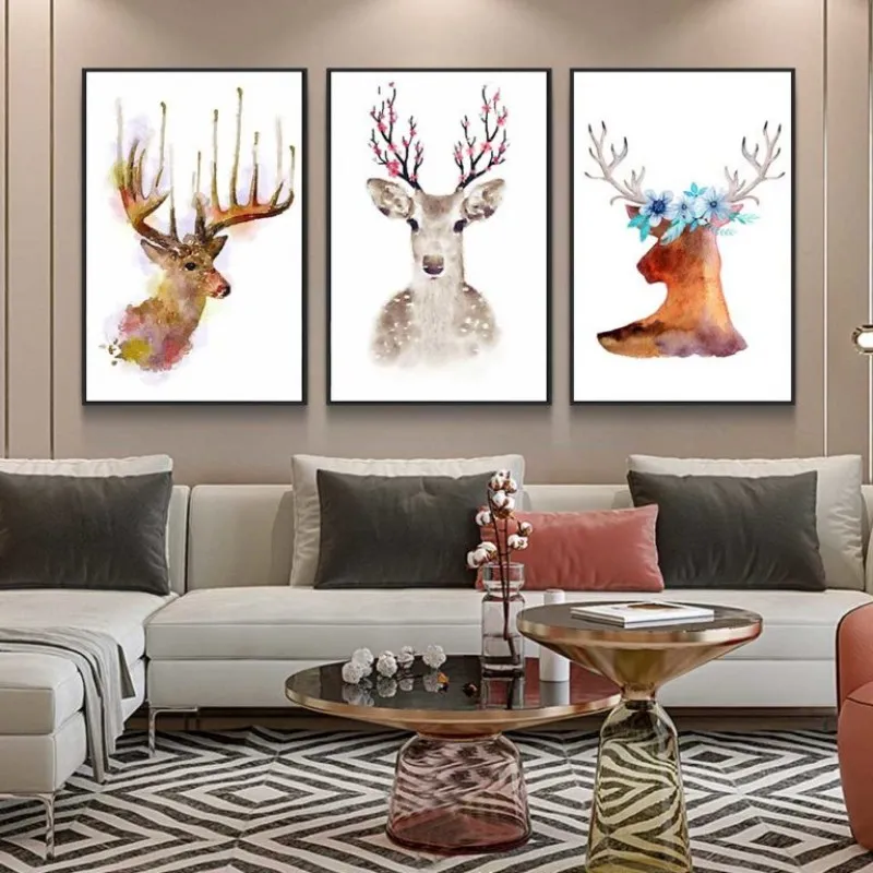 Tranh sừng nai trừu tượng