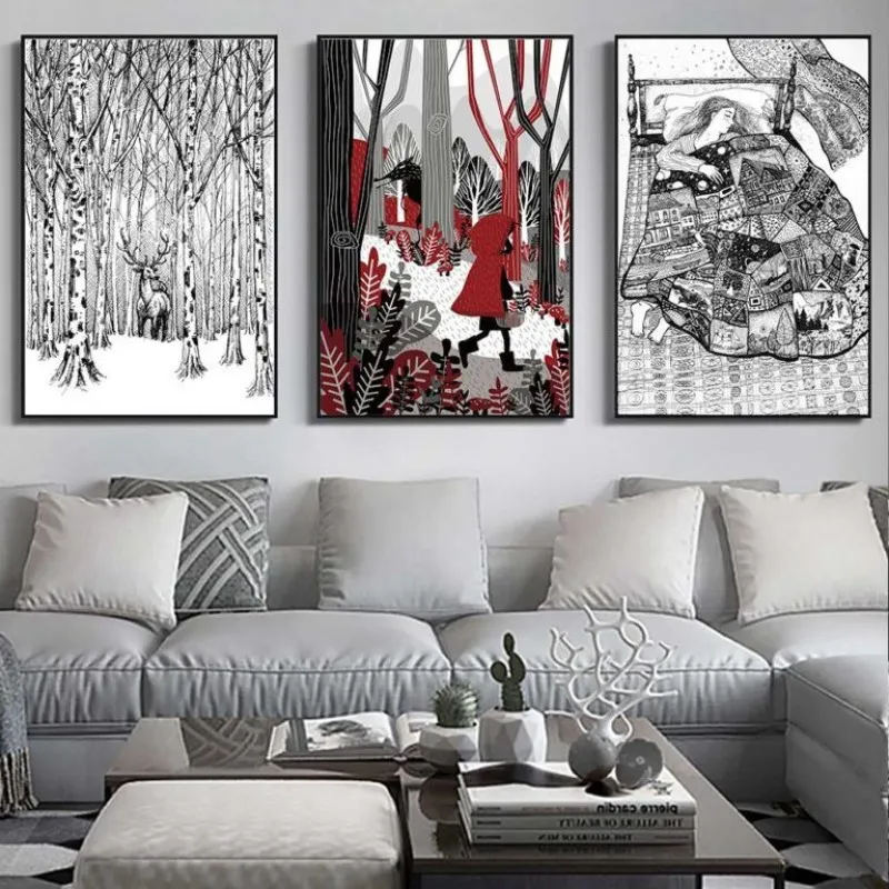 Tranh canvas cổ tích