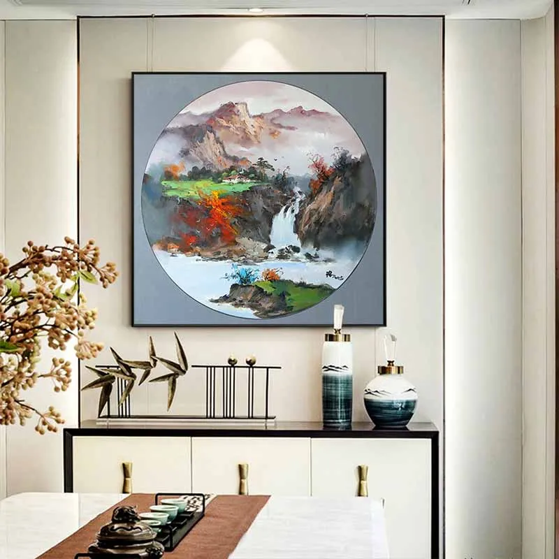 Tranh phong cảnh đồi núi trừu tượng