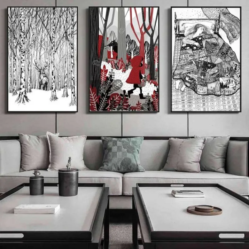 Tranh canvas cổ tích