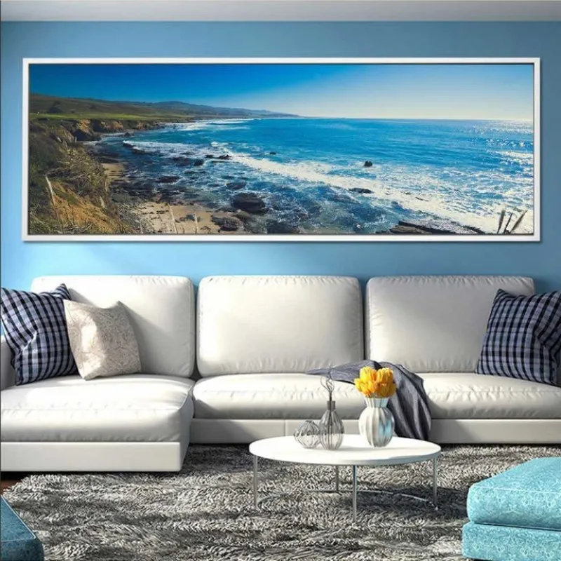 Tranh canvas phong cảnh bờ biển