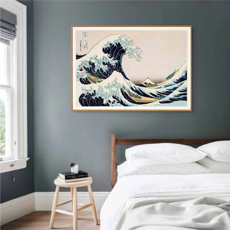 Tranh canvas sóng lừng ngoài khơi Kanagawa