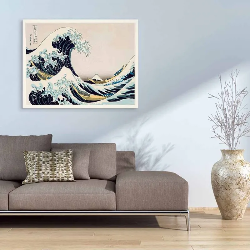 Tranh canvas sóng lừng ngoài khơi Kanagawa