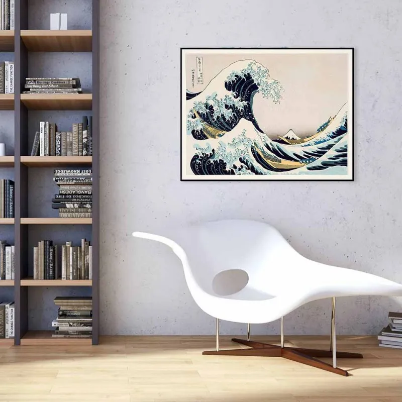 Tranh canvas sóng lừng ngoài khơi Kanagawa