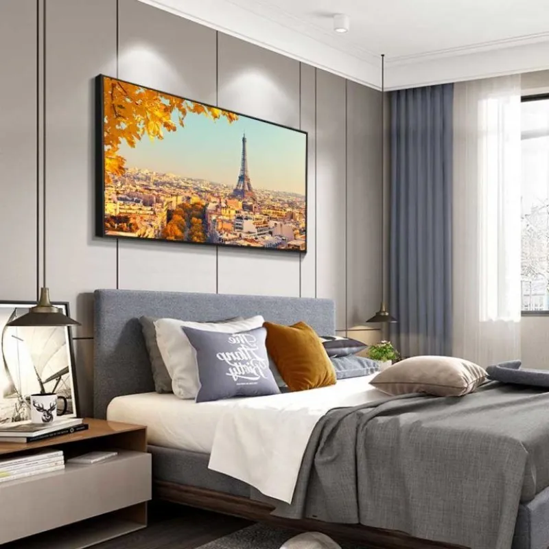 Tranh phong cảnh tháp Eiffel nhìn từ xa