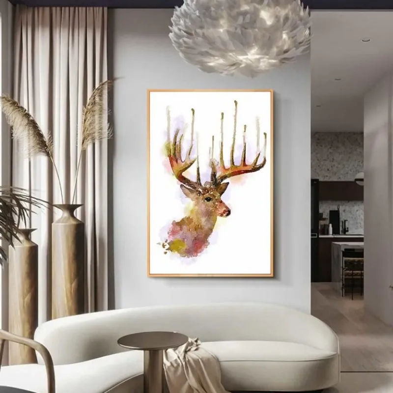 Tranh sừng nai trừu tượng