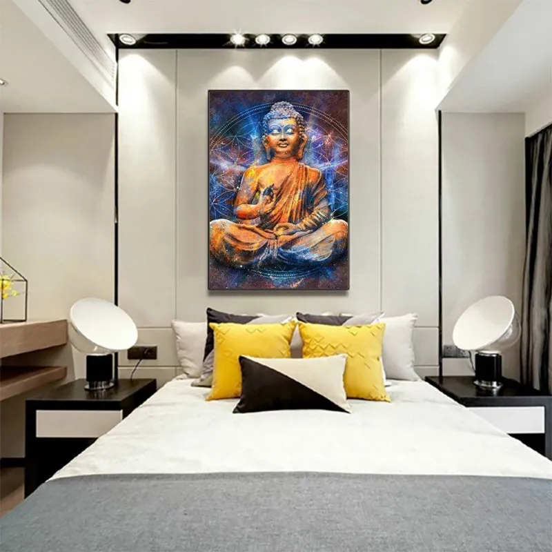 Tranh Phật Tổ Như Lai trừu tượng