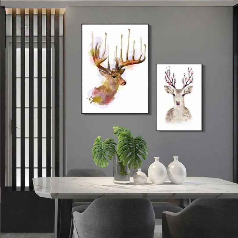 Tranh sừng nai trừu tượng