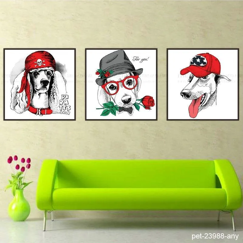 Tranh thời trang nón mũ của thú cưng