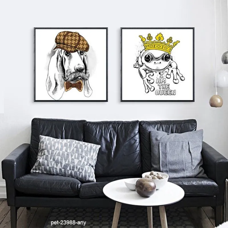 Tranh thời trang nón mũ của thú cưng