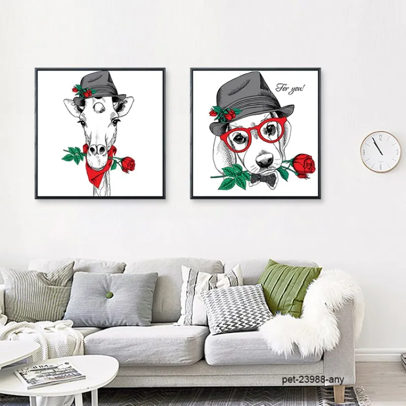Tranh thời trang nón mũ của thú cưng