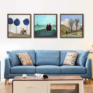 Tranh phong cảnh cuộc sống hàng ngày trừu tượng của họa sĩ Sam Toft