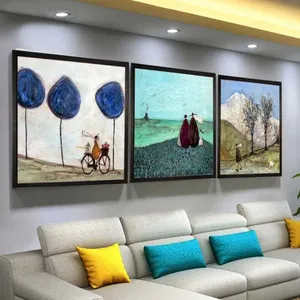 Tranh phong cảnh cuộc sống hàng ngày trừu tượng của họa sĩ Sam Toft