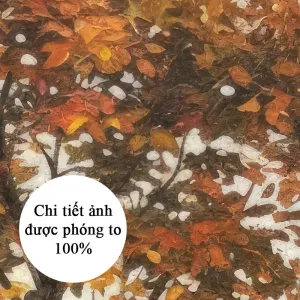 Tranh Canvas Phố Cổ Hà Nội: Nhà May Hoa Mai Mùa Thu Vàng Hoài Cổ