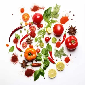 Tranh Canvas Các Loại Gia Vị Ẩm Thực