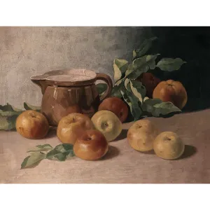 Tĩnh Vật Táo Và Bình Gốm Nghệ Thuật