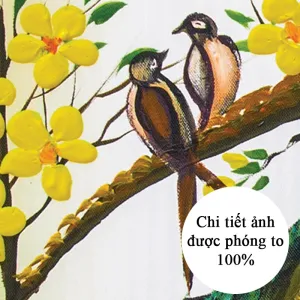 Tranh Tứ Quý Tùng Cúc Trúc Mai Treo Phòng Khách Đẹp Ý Nghĩa Phong Thủy