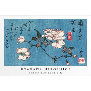Tranh Canvas Hoa Anh Đào (Cherry Blossoms) Cổ Điển - Họa Sĩ Utagawa Hiroshige