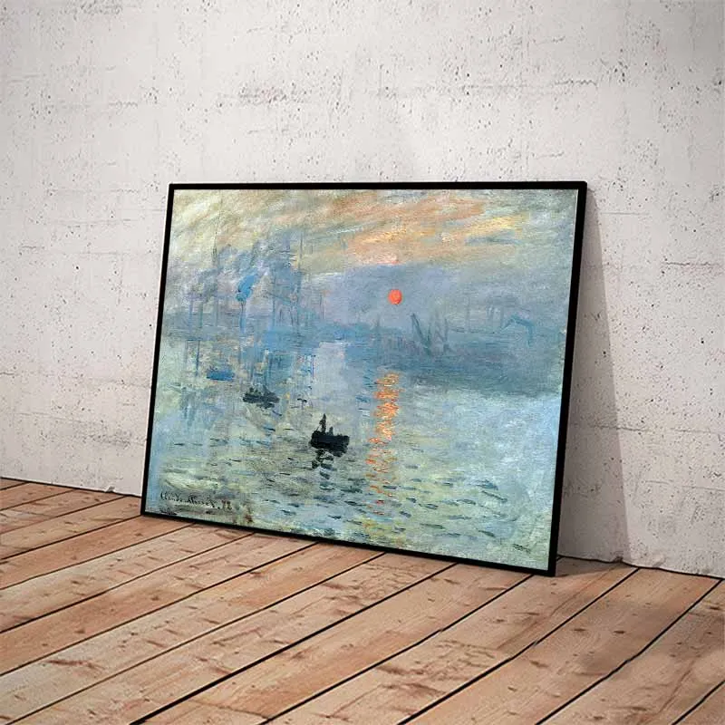 Tranh Ấn tượng mặt trời mọc - Claude Monet