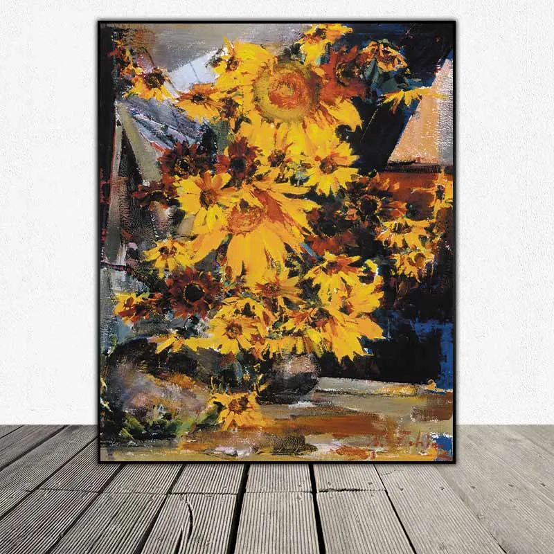 Tranh hoa hướng dương của họa sĩ Nikola Fechin