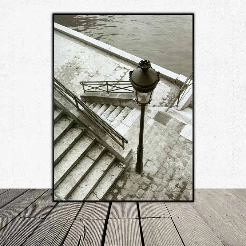 Tranh phong cảnh thành phố và xe ô tô với màu sắc phong cách xưa - Nhiếp ảnh gia Toby Vandenack