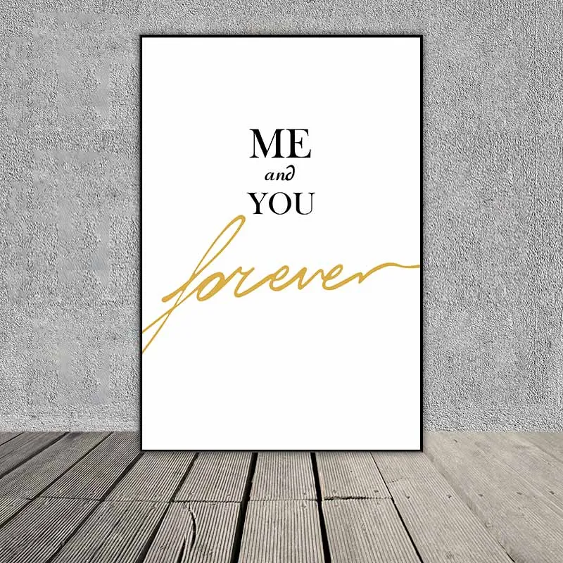 Tranh Scandinavia lá cây nhiệt đới và hoa hồng trắng kết hợp chữ