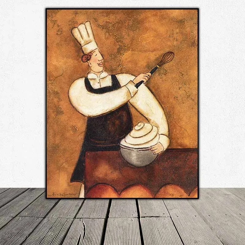 Tranh về các đầu bếp của họa sĩ Aline Gauthier