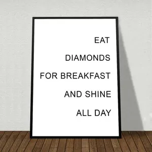 Tranh Scandinavian cô gái, đôi giày, hoa kết hợp chữ