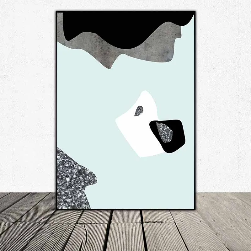 Tranh trừu tượng các hình dạng ngẫu nhiên