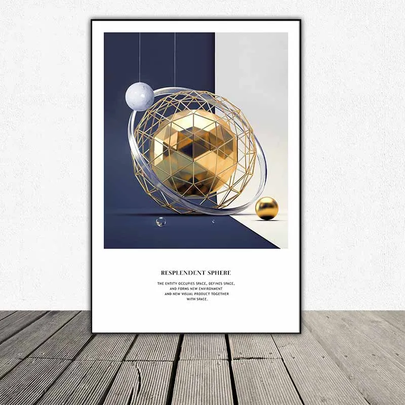 Tranh tượng thạch cao và hình trừu tượng kết hợp văn bản