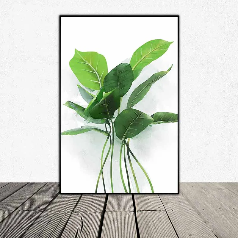 Tranh lá cây nhiệt đới