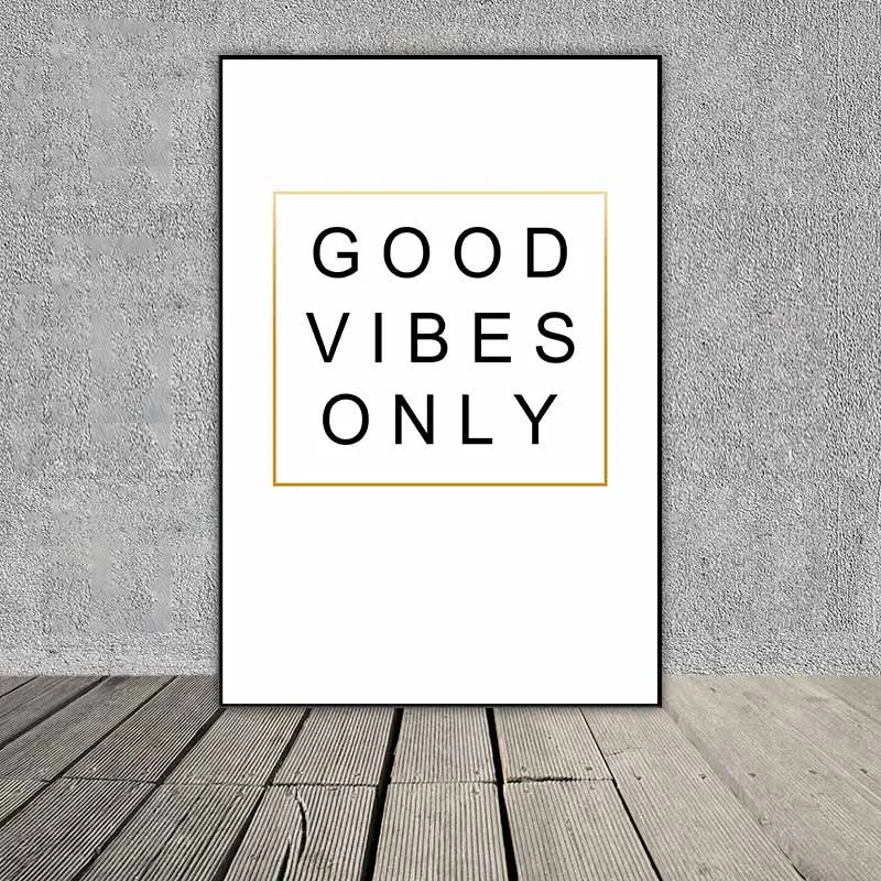 Tranh Scandinavia lá cây nhiệt đới và hoa hồng trắng kết hợp chữ