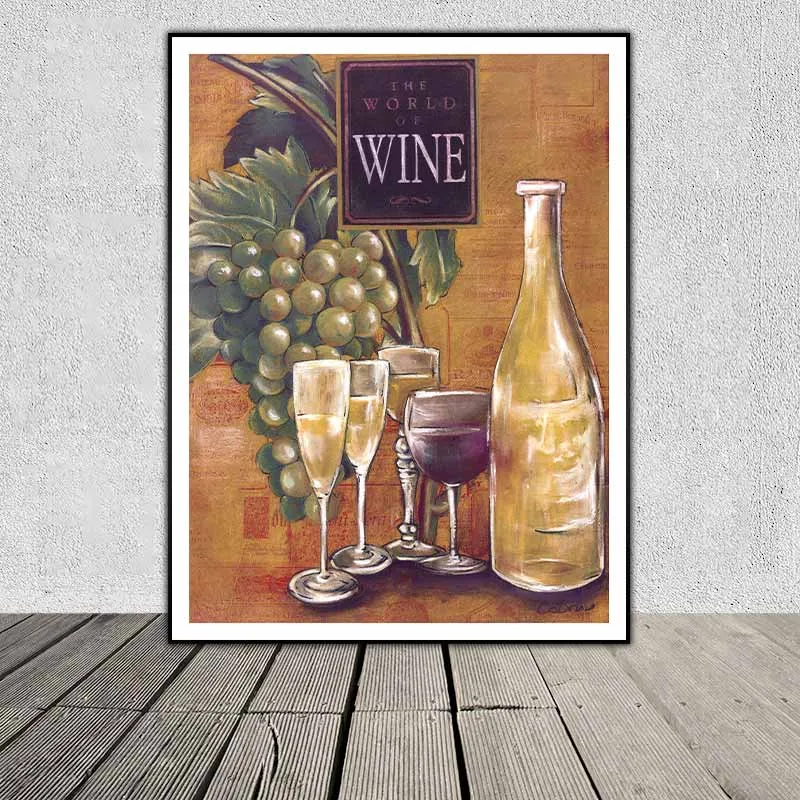 Tranh thế giới rượu vang (World of wine) của họa sĩ Susan Osborne