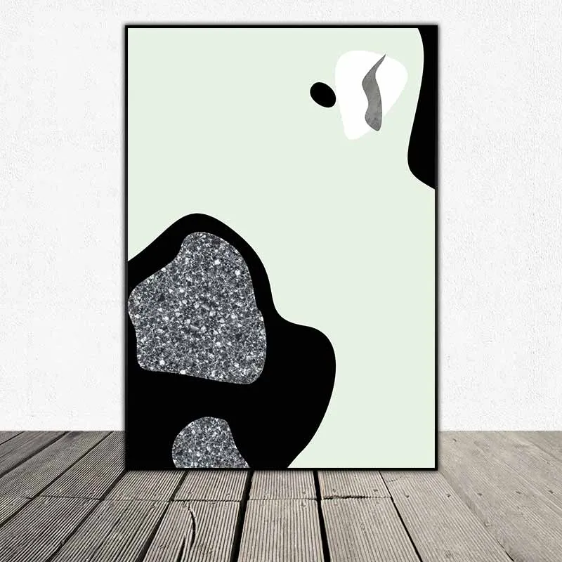 Tranh trừu tượng các hình dạng ngẫu nhiên