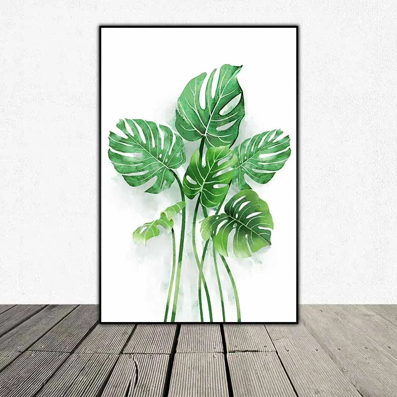 Tranh lá cây nhiệt đới