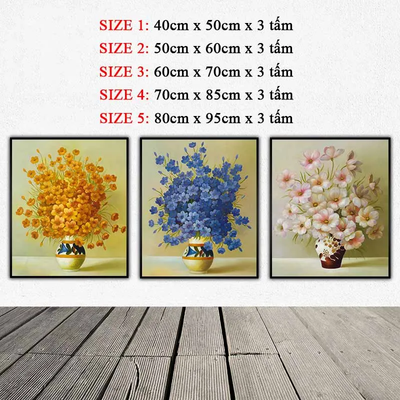Tranh tĩnh vật bình hoa