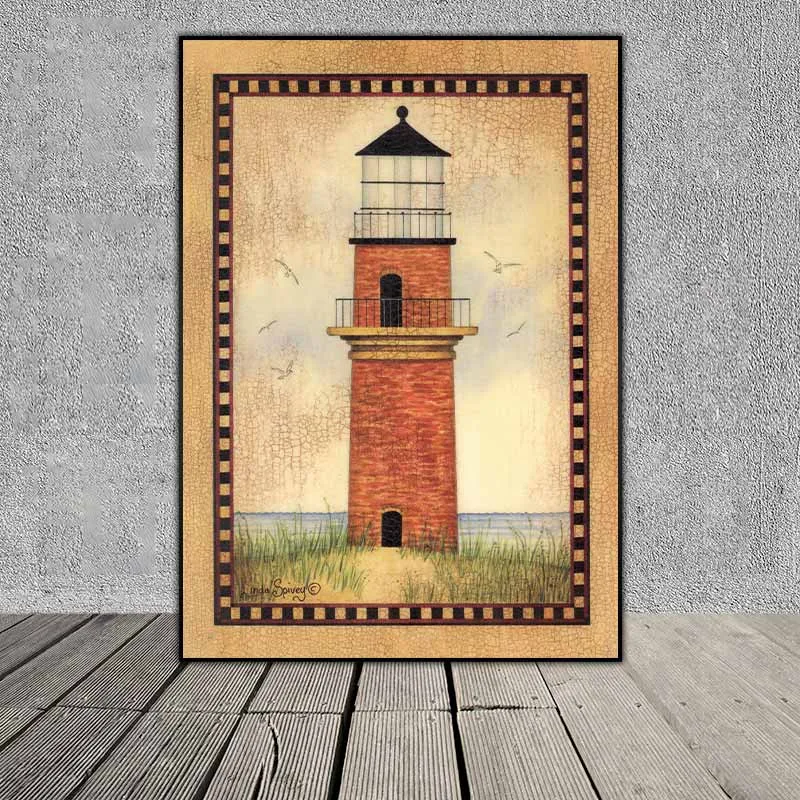 Tranh các ngọn đèn hải đăng - Họa sĩ Linda Spivey