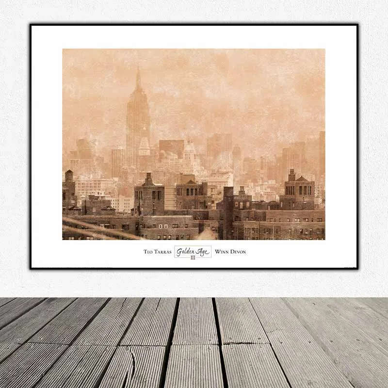 Tranh Thành phố New York, Cầu Brooklyn, Quận Manhattan, New York do nhiếp ảnh gia Teo Tarras chụp