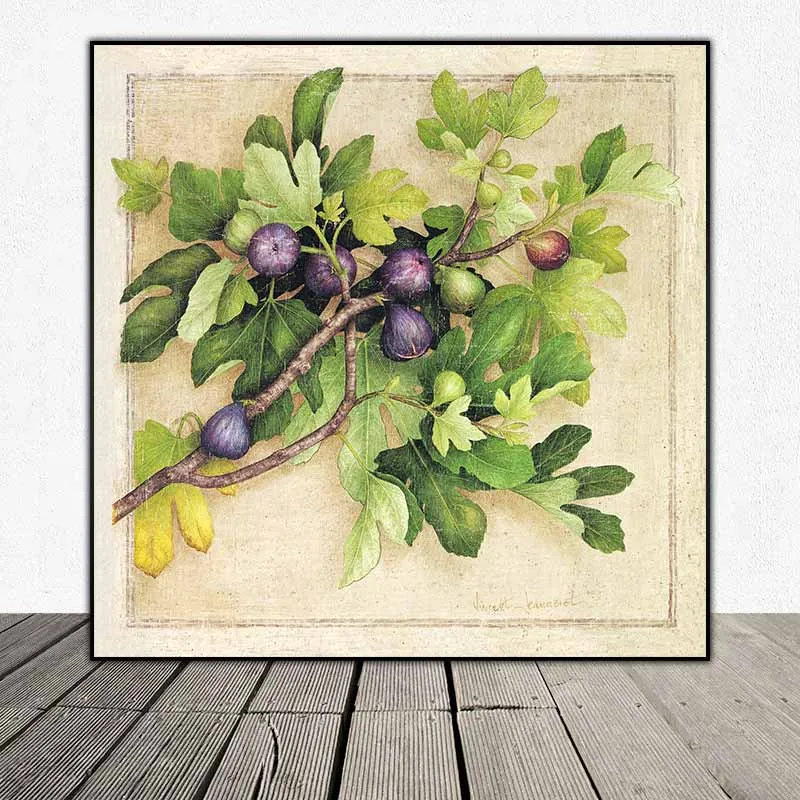 Tranh in từ bản vẽ màu nước về thực vật của họa sĩ Vincent Jeannerot