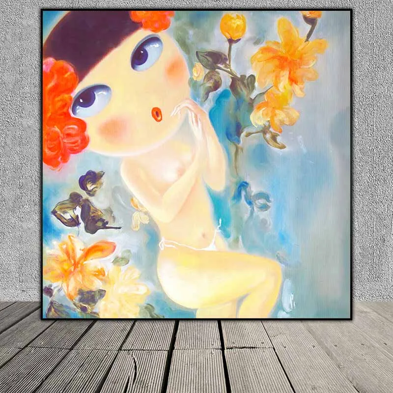 Tranh cô gái theo trường phái siêu thực của họa sĩ Li Li