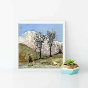 Tranh phong cảnh cuộc sống hàng ngày trừu tượng của họa sĩ Sam Toft