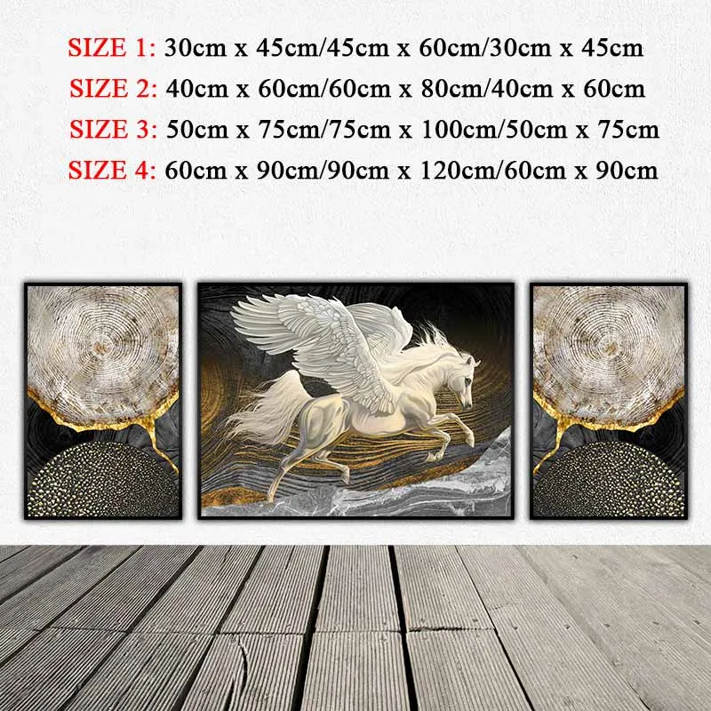 Tranh trừu tượng và ngựa thần Hy Lạp, Bạch mã