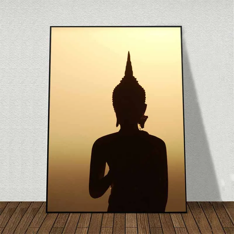 Tranh Phật giáo, bàn tay Phật và hoa sen trắng